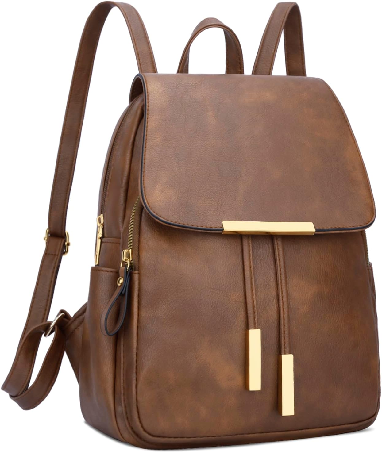 Trendy Vegan Leather Backpack Purse for Women - Stylish Daypack