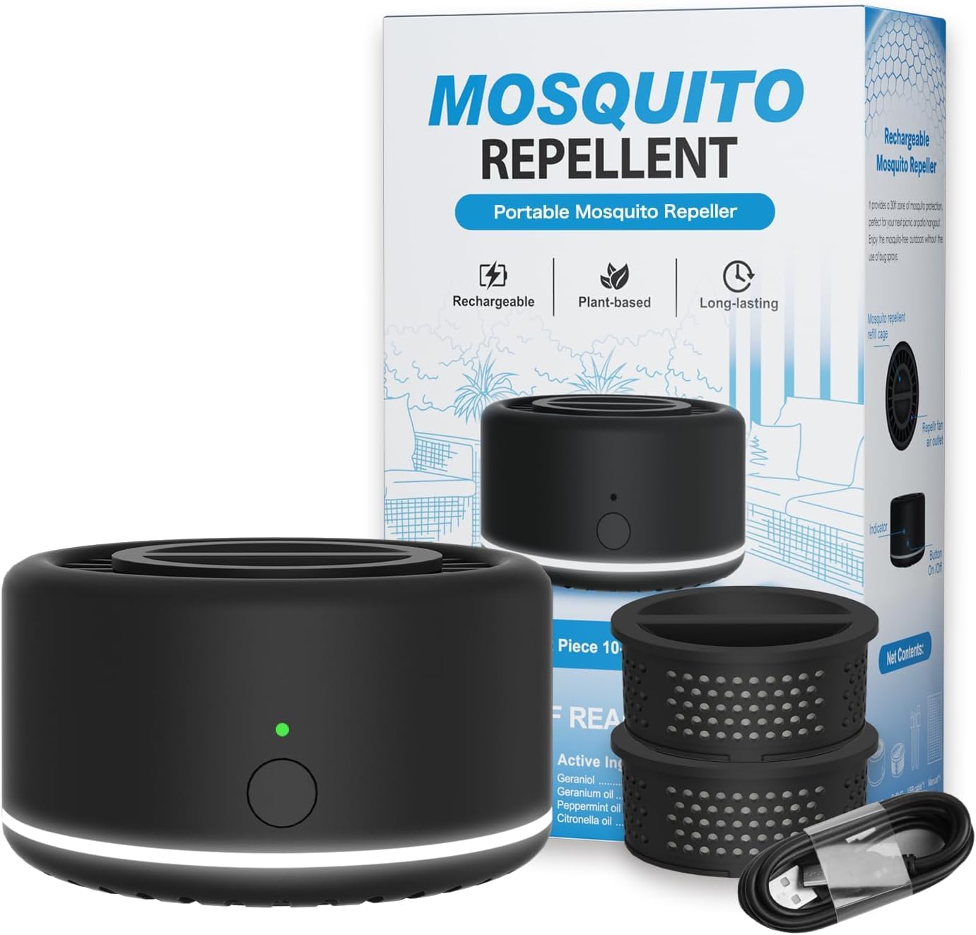 Mosquito Repellent Outdoor Patio Device for Camping & Hiking