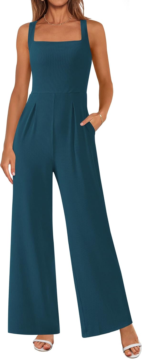 PRETTYGARDEN Summer Sleeveless Jumpsuits for Women with Style