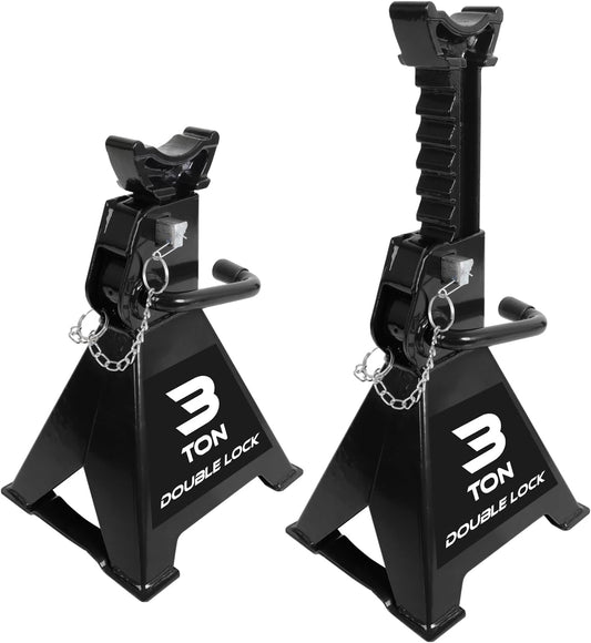 Torin AT43005AB Steel Heavy Duty Jack Stands for 3 Ton Vehicles
