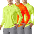 Mens UPF 50+ Sun Protection Lightweight Long Sleeve Hoodie - Quick-Dry