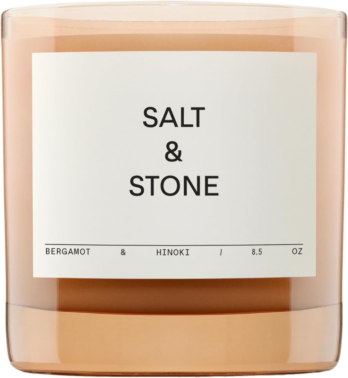 SALT & STONE Scented Candle with Bergamot & Hinoki Scents