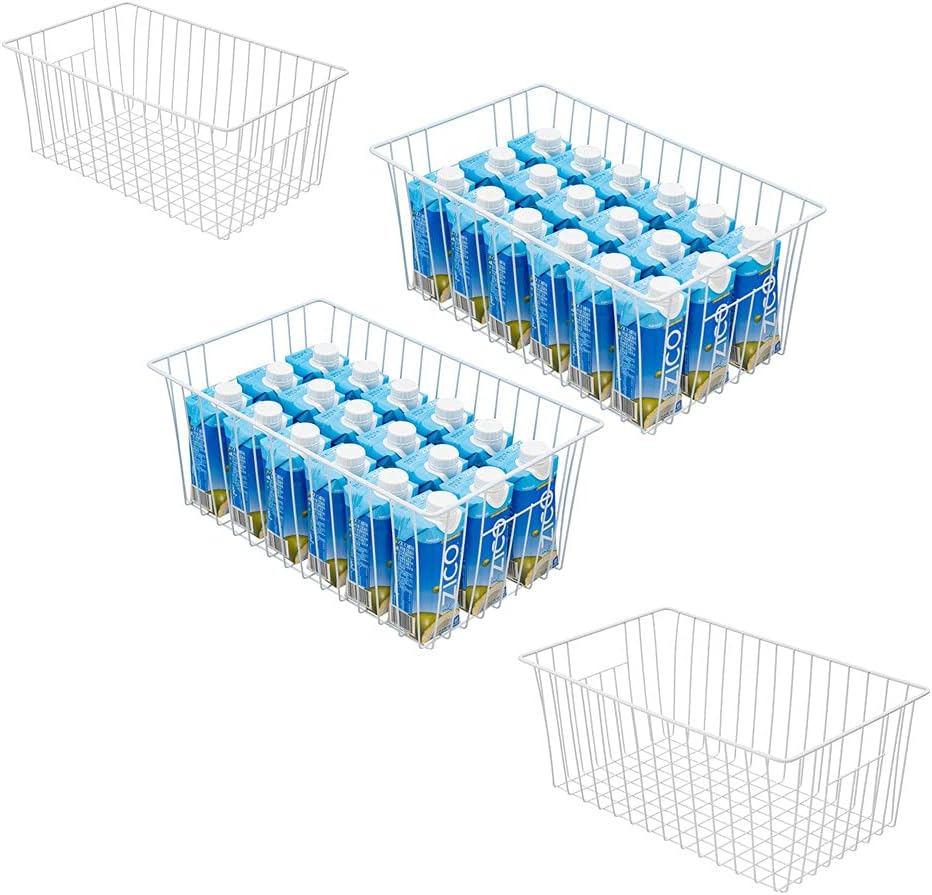 16inch Freezer Storage Organizer Baskets for Home Use