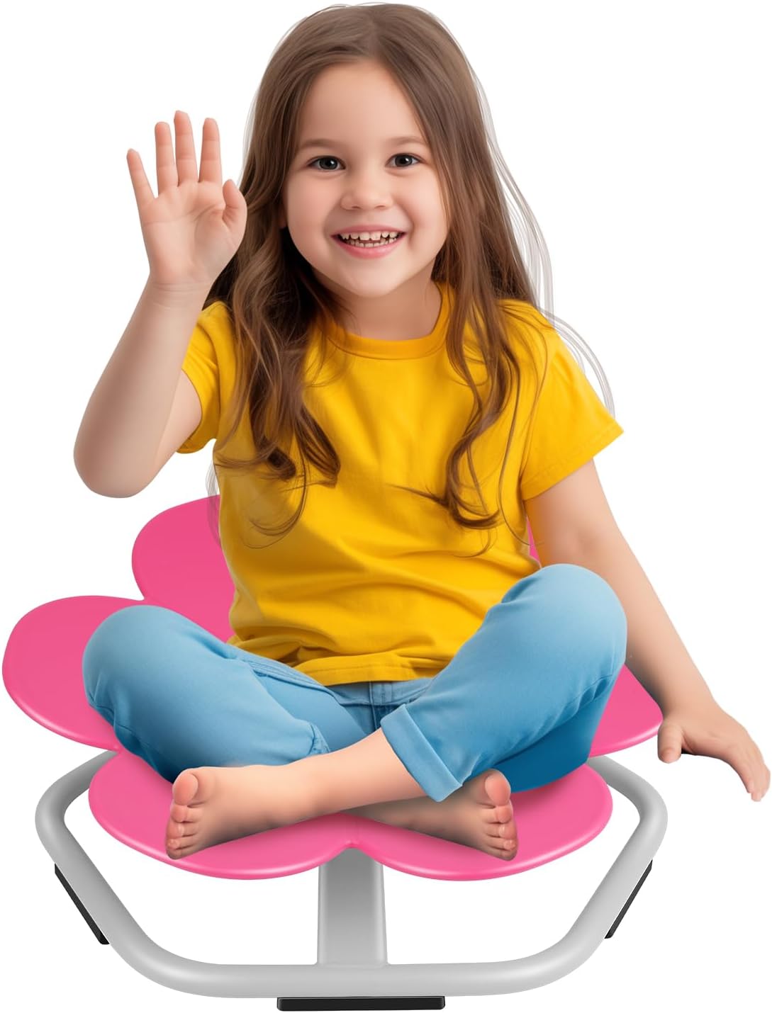 Rose Red Swivel Chair - Boosts Coordination!