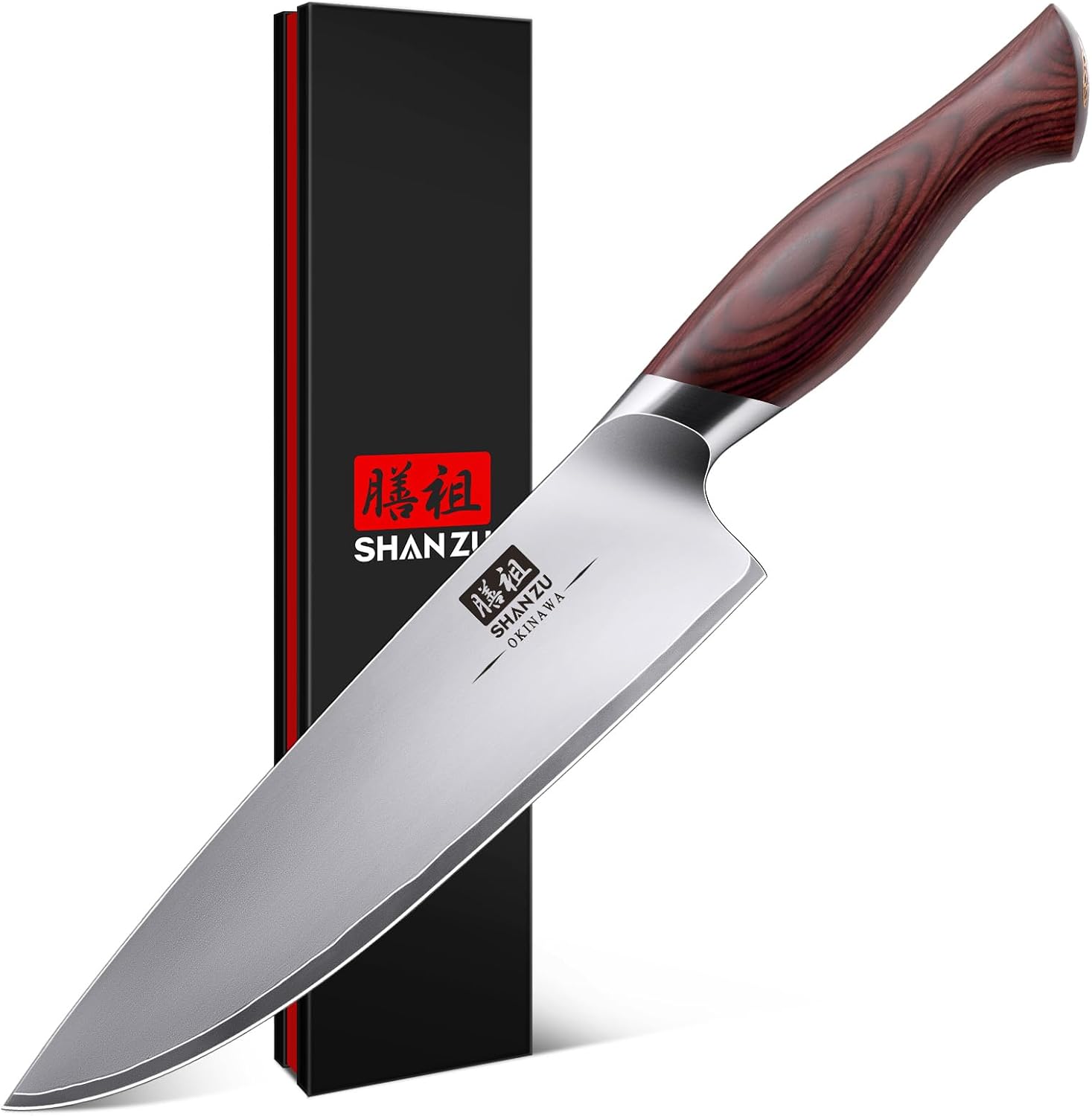 SHAN ZU Chef Knife 8 Inch - Ultra Sharp Japanese Kitchen Knife