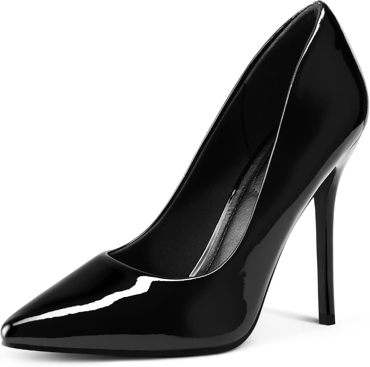 mysoft Women's High Heels Pumps Closed Pointed Toe Stiletto Shoes