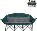 KingCamp Double Camping Chair Oversized 3-Person Loveseat - Padded