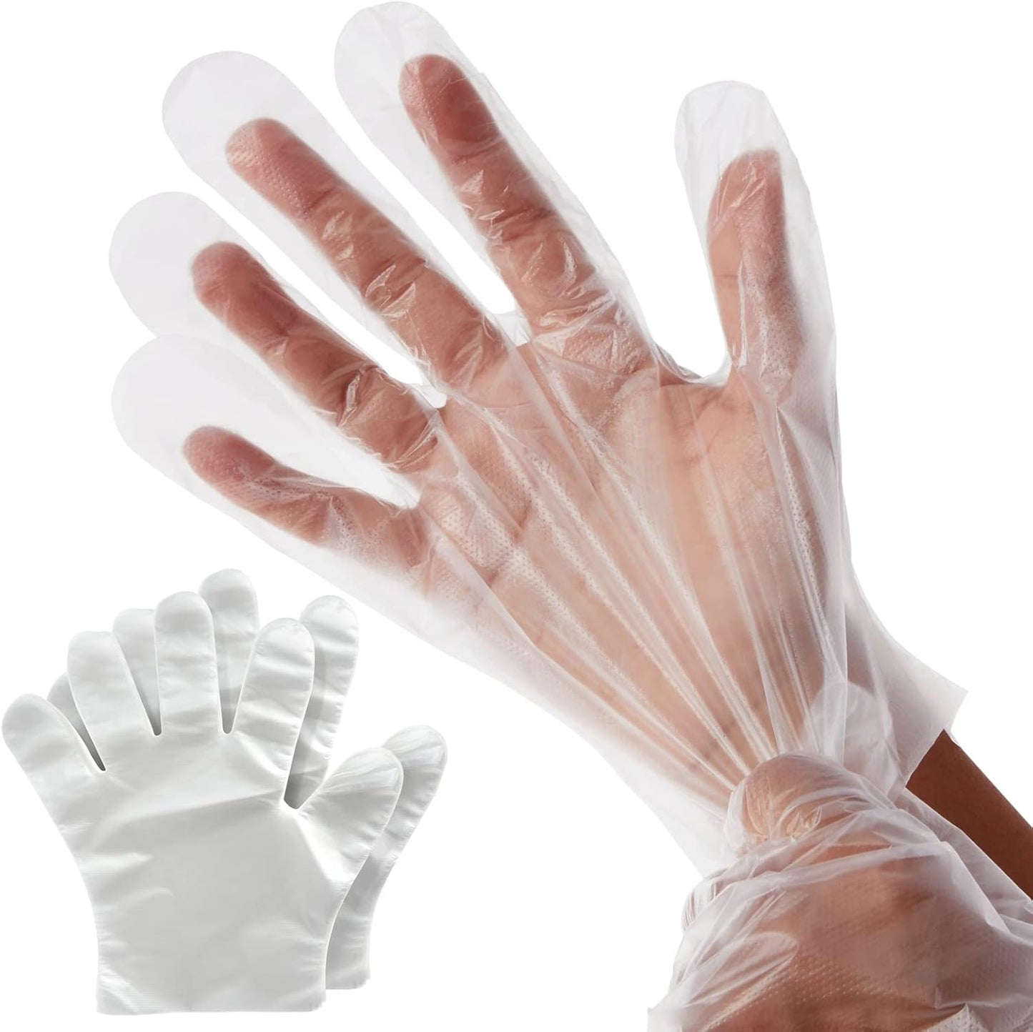 100 Pack Clear Food Safe Gloves - Versatile Kitchen Essential