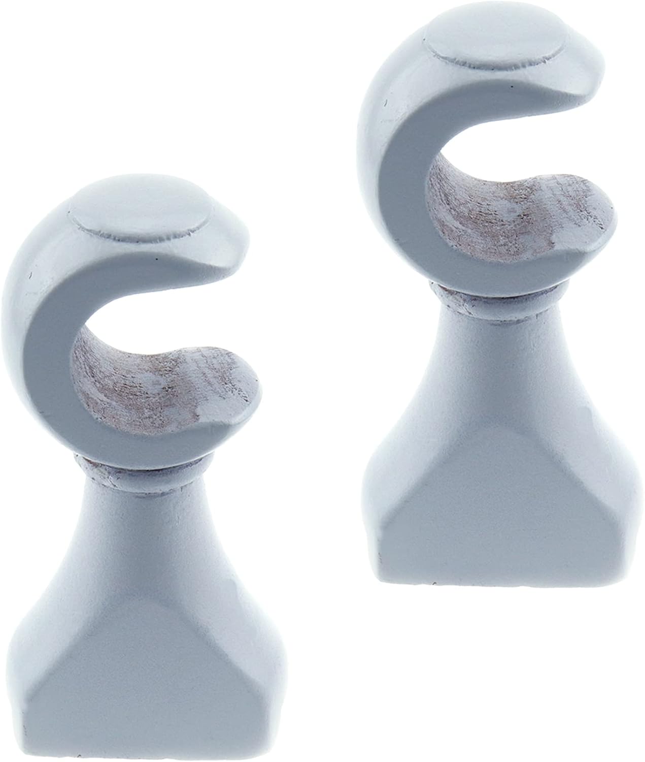 Wood Curtain Rod Holders Set - Securely Hang Curtains!