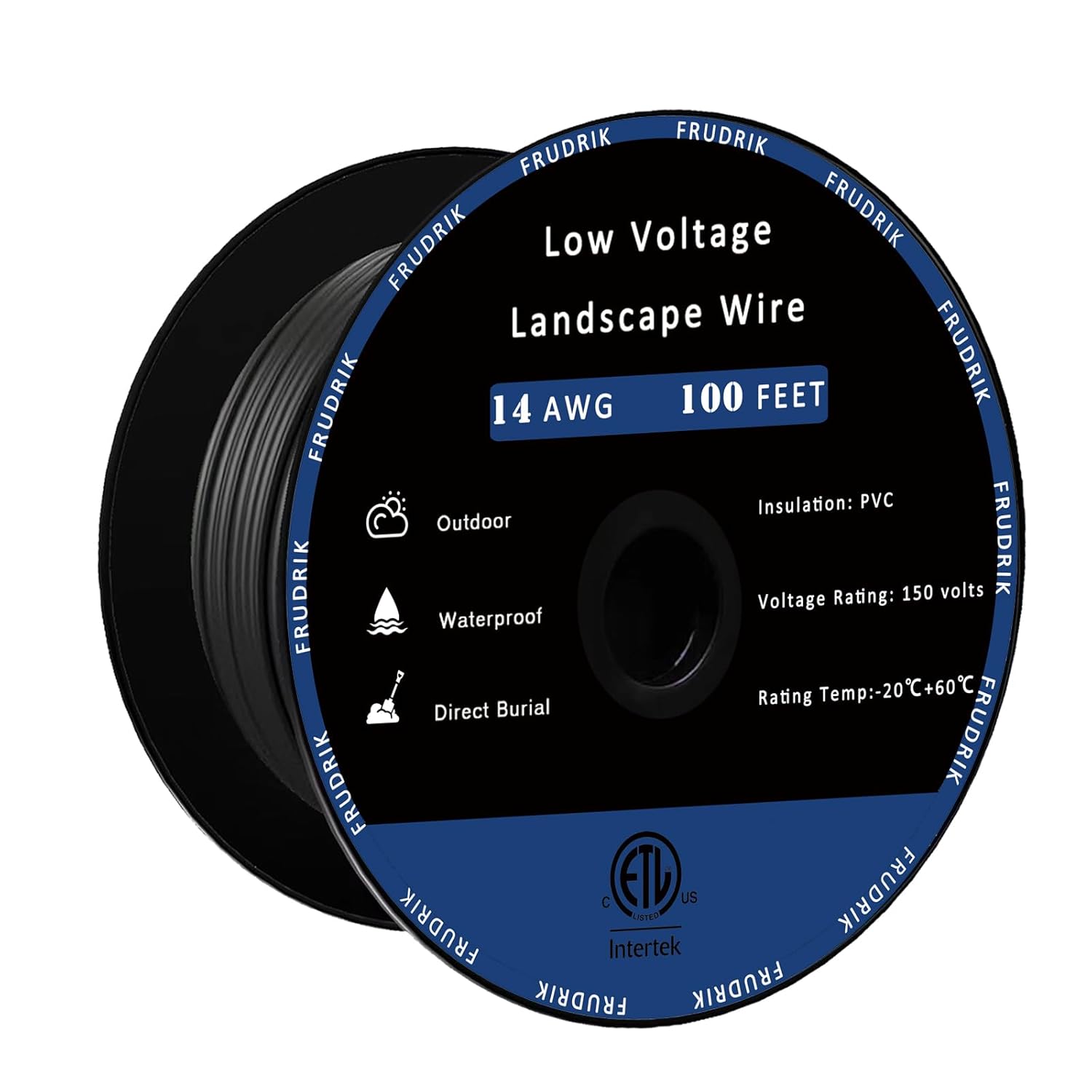 Low Voltage Landscape Lighting Wire for Outdoor Use - 100ft