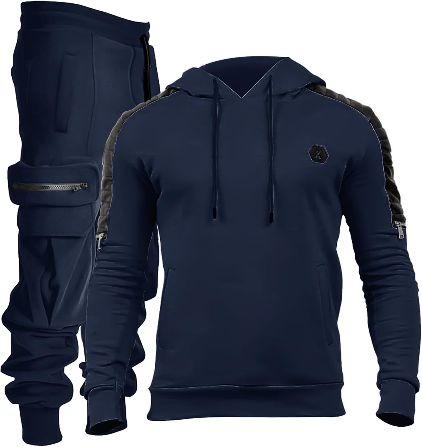Men's Tracksuit 2 Piece Hoodie Athletic Jogging Sweatsuits