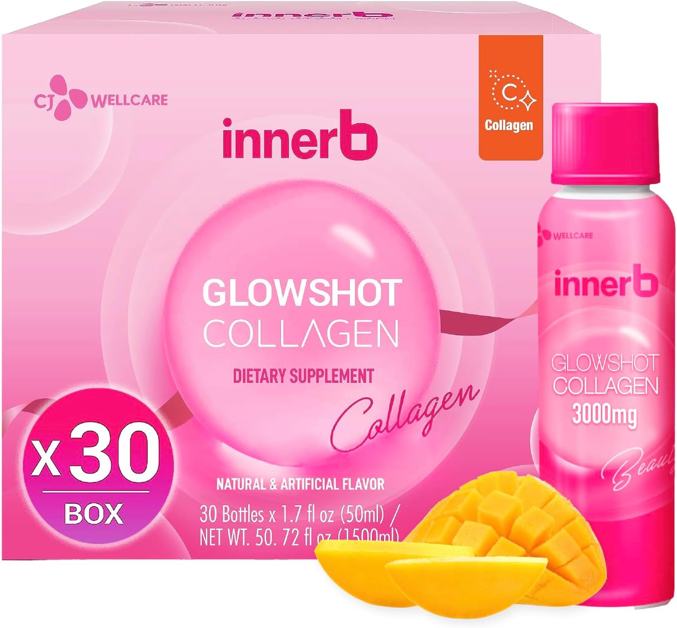 Innerb Glowshot Collagen for Women - 3,000mg Marine Collagen