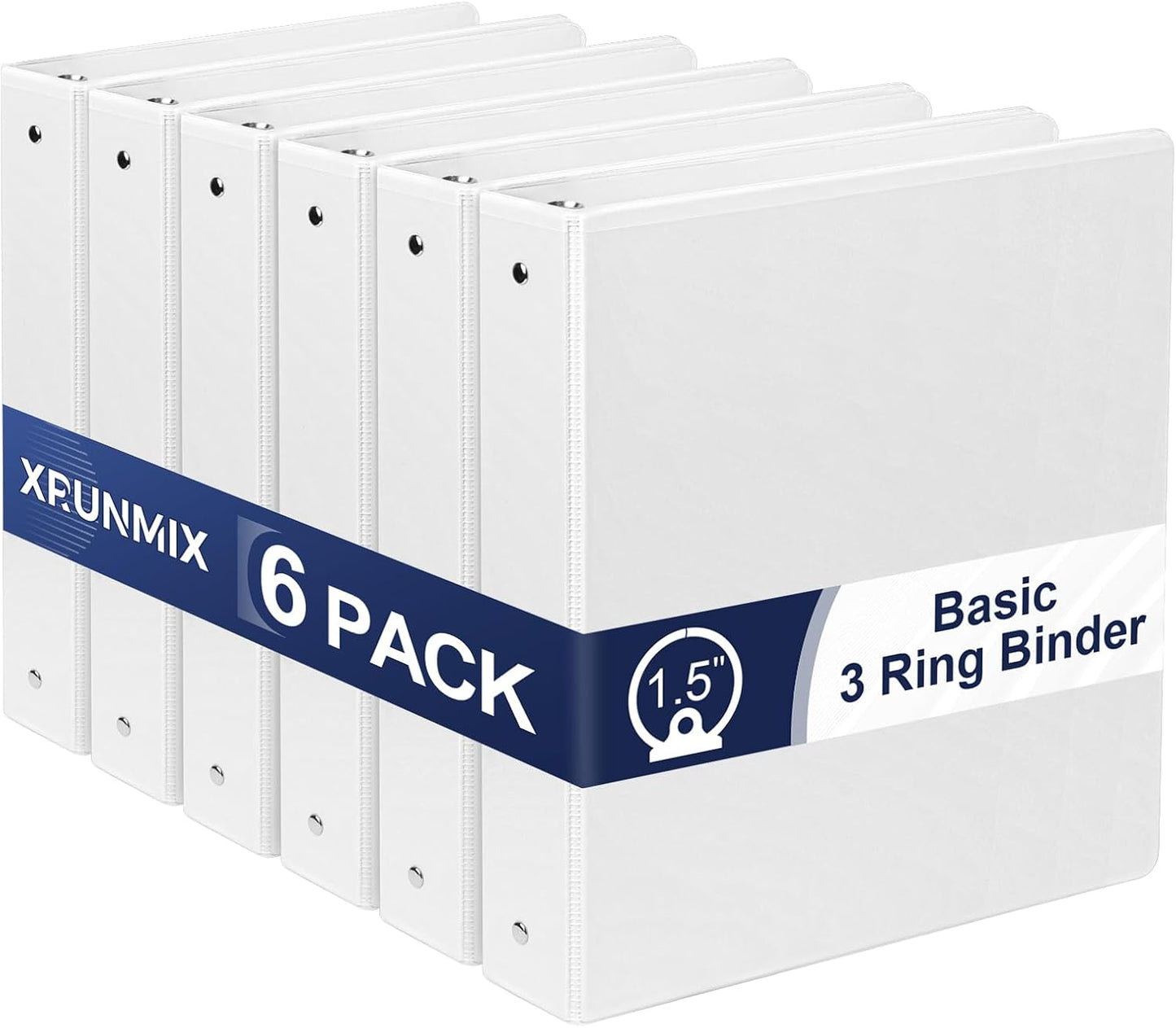 1.5-Inch 3-Ring Binder with Pockets for Home and Office Use