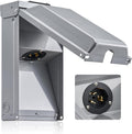 SURAIELEC 50 Amp Generator Power Inlet Box - Weatherproof 120/240V