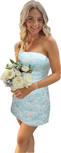 Strapless Homecoming Dresses 2025 Floral Print Short (Style T3PQ)