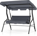 Tangkula 3 Person Porch Swing with Canopy - Comfortable Outdoor
