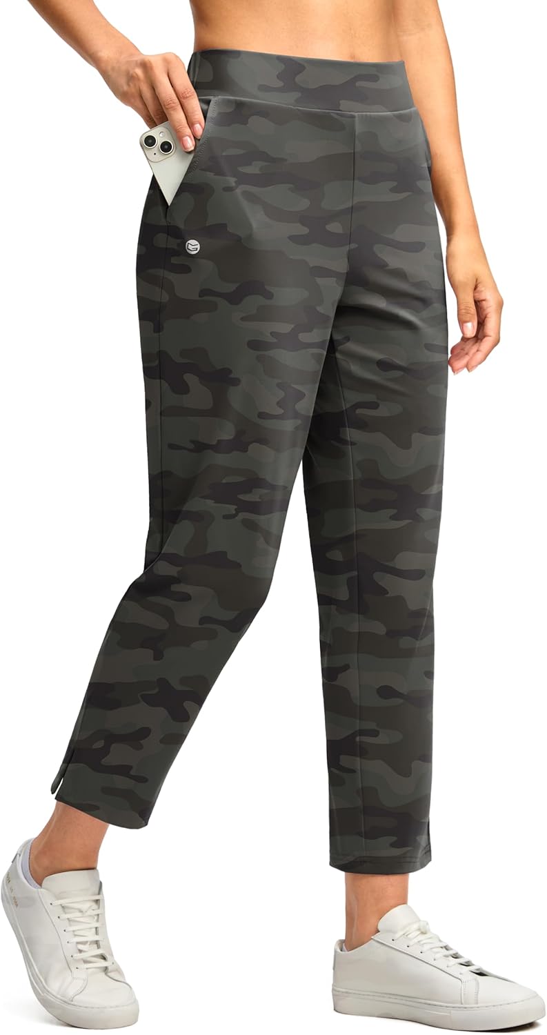G Gradual Women's 7/8 Golf Pants with Stretchy Comfort and Pockets