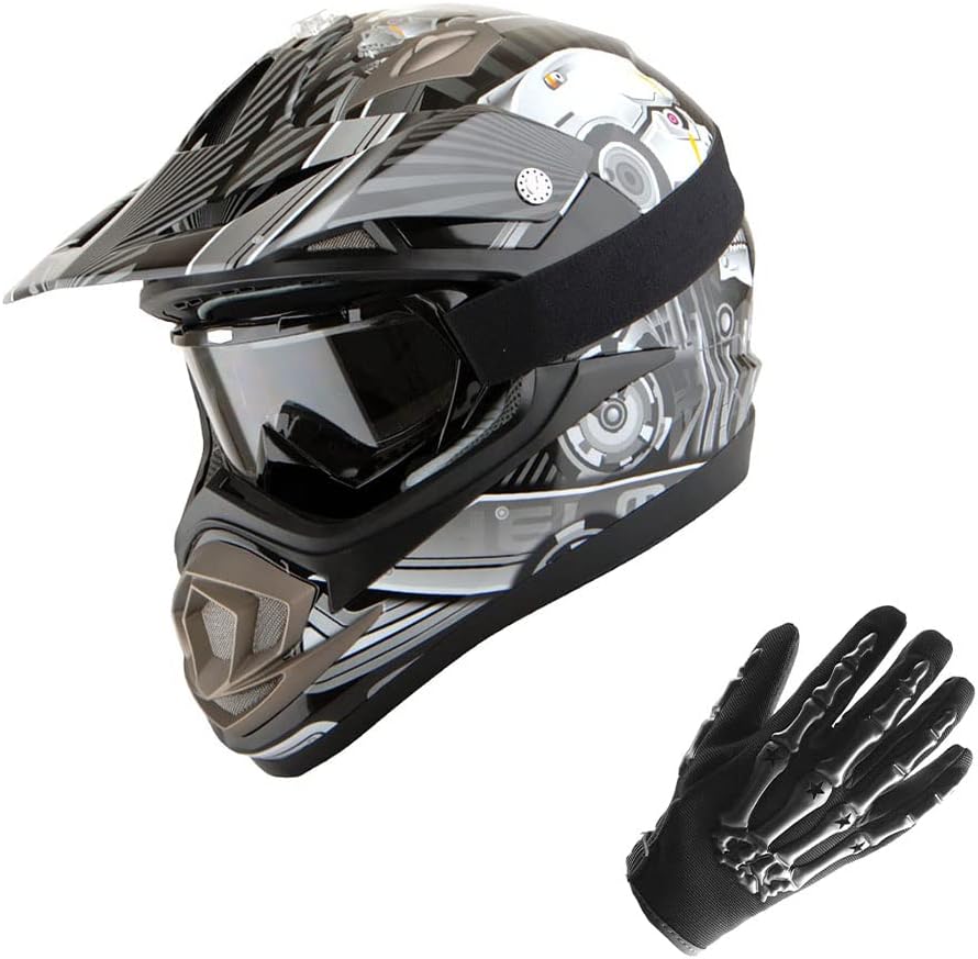 1Storm Adult Motocross Helmet for Off Road MX and BMX Use