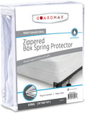Guardmax Heavy Duty Vinyl Box Spring Cover - Waterproof Zippered