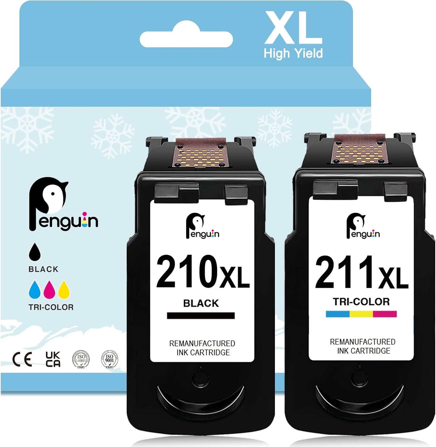 Penguin 210XL and 211XL Ink Cartridges for Canon Printers
