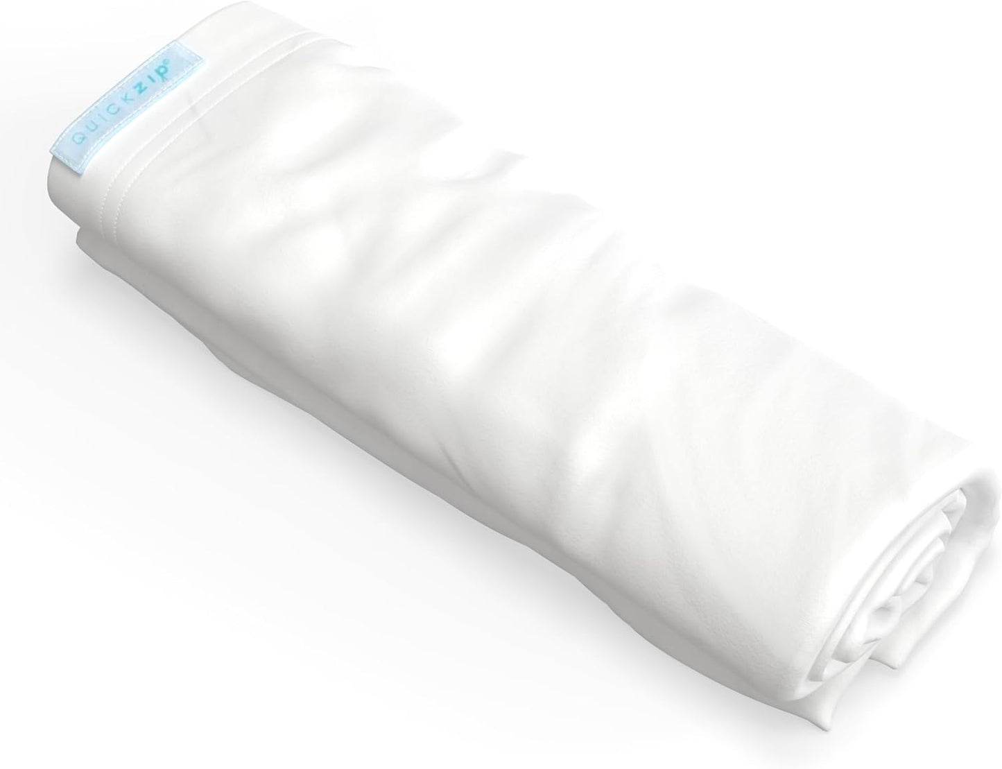 QuickZip Crib Extra Zip-On Sheet for Safe and Easy Use