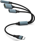 3-in-1 USB C Splitter: Headphone Adapter, PD 60W Charger, Data Transfer - Azddur