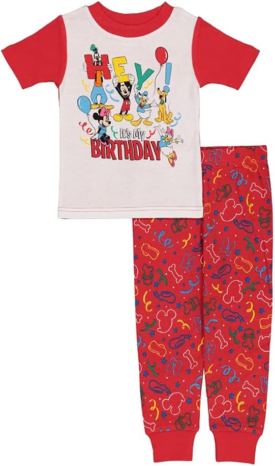 Disney Baby Boys' Holiday Pajama Set, Snug & Soft