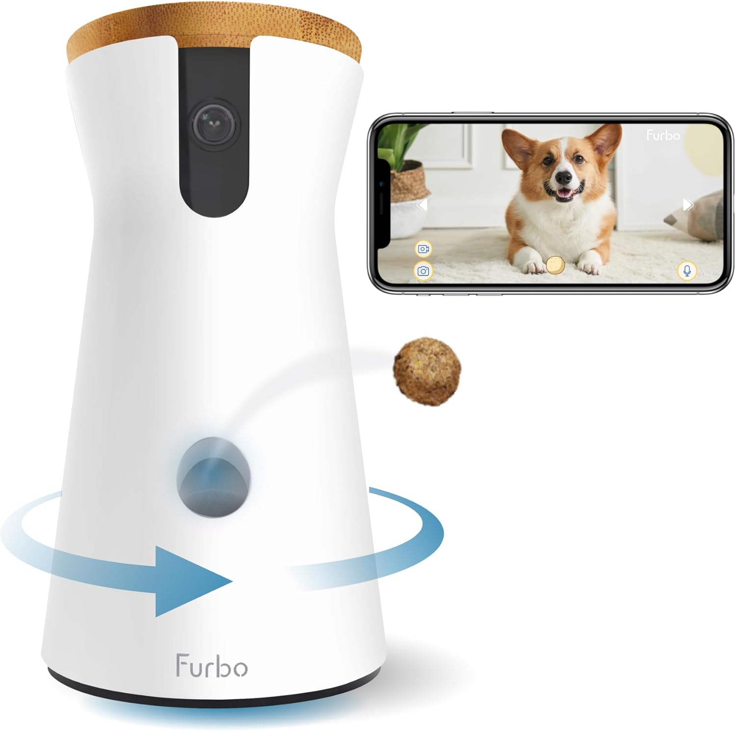 Furbo 360 Dog Camera: Barking Alerts & Treat Dispenser