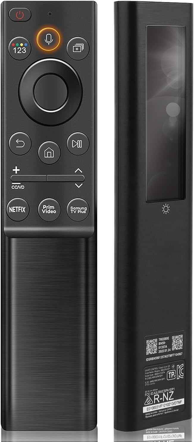 Solar Remote Control for Samsung Neo QLED TVs - USB-C Charging