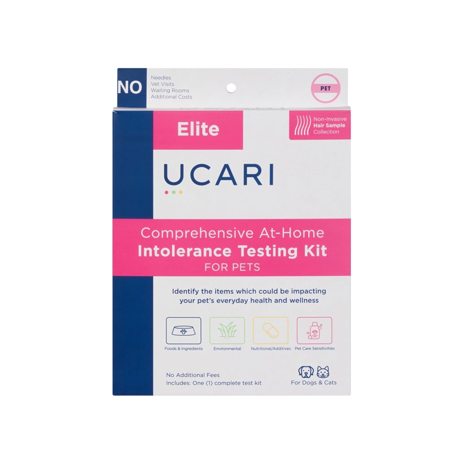 UCARI Pet Sensitivity Test for Cats & Dogs - 1000+ Intolerances