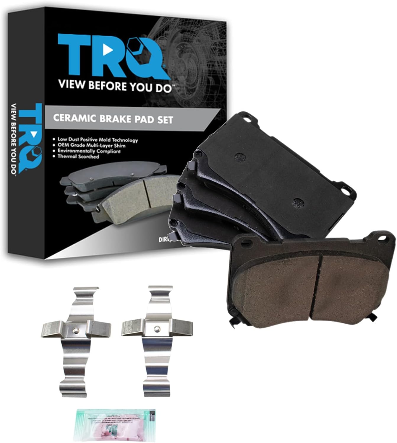 TRQ Front Brake Pads Ceramic for 2011 Hyundai Equus & Genesis
