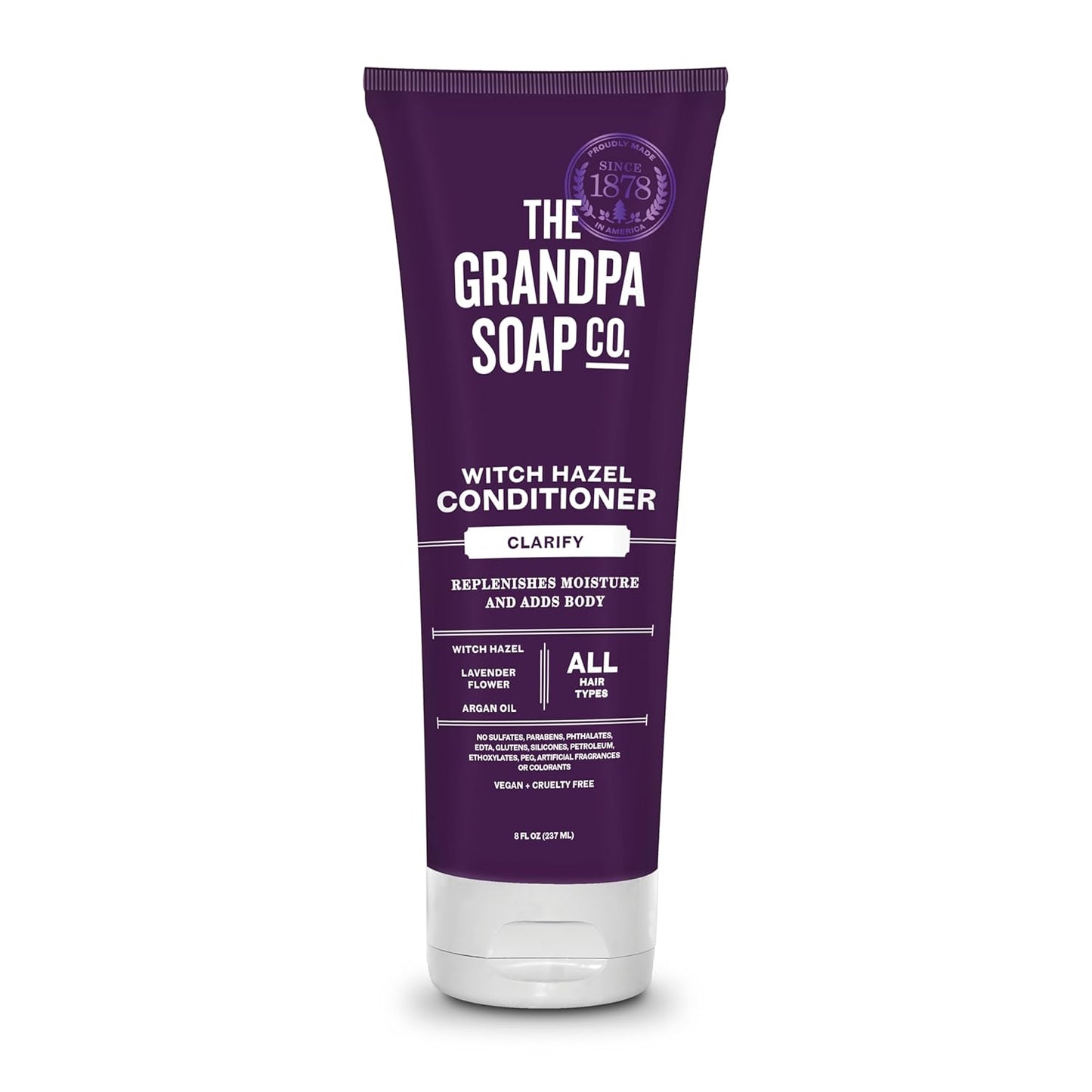 Grandpa's Witch Hazel Conditioner - Soothes Scalp, No Sulfates, 8 oz