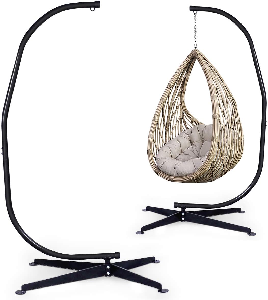 Giantex Heavy Duty Steel Hammock C-Stand - 360 Rotation