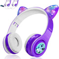 Woice Kids Bluetooth Headphones - Safe Volume, LED Lights, Music Sharing
