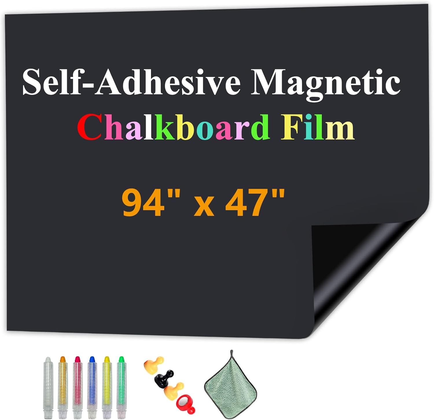 Magnetic Chalkboard Contact Paper for Creative Home & Office Use