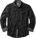 CQR Men's Flannel Button Down Shirt - Warm, Soft Cotton Plaid