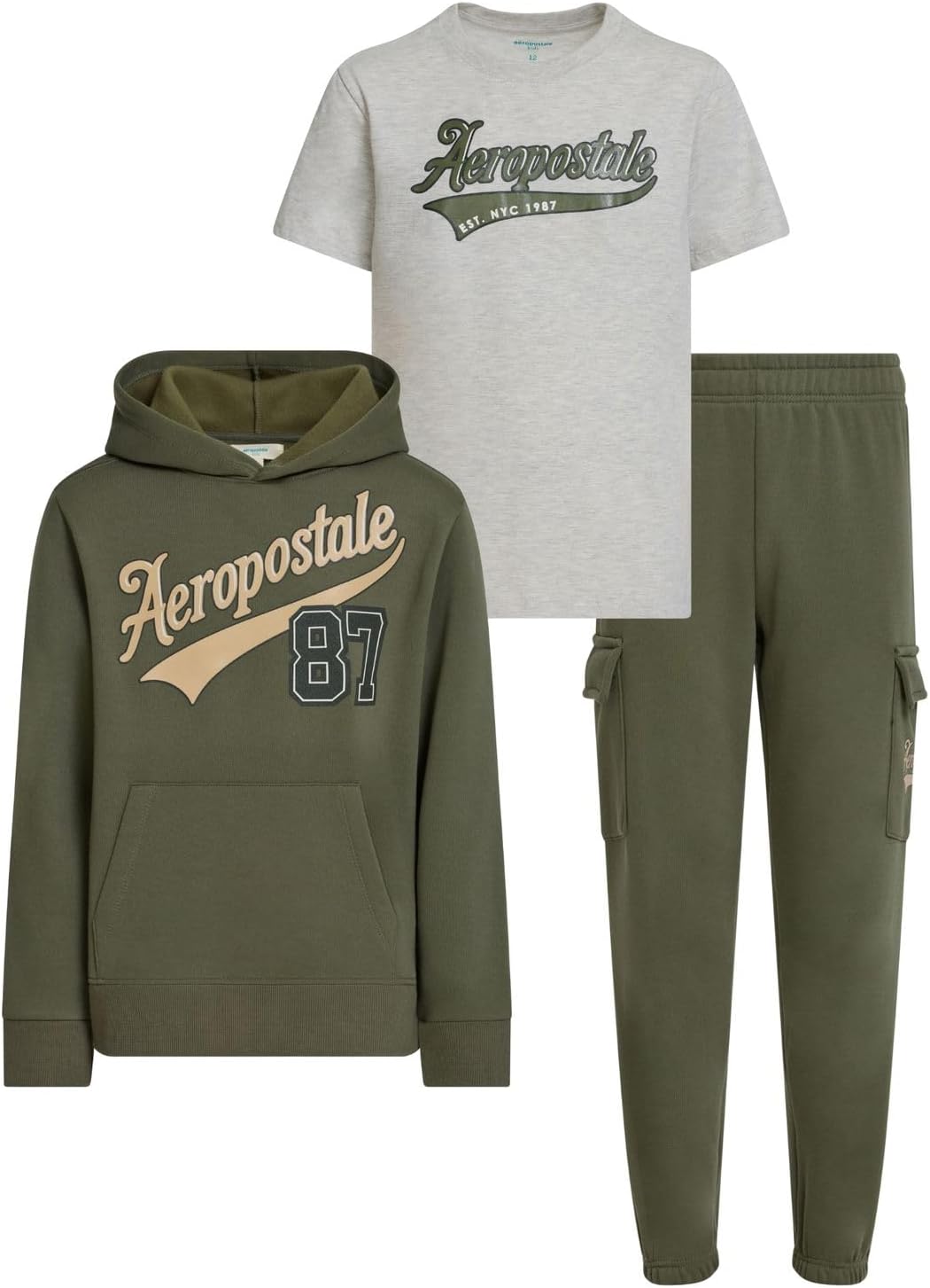 AEROPOSTALE Boys 3 Piece Outfit Set for Active Lifestyle