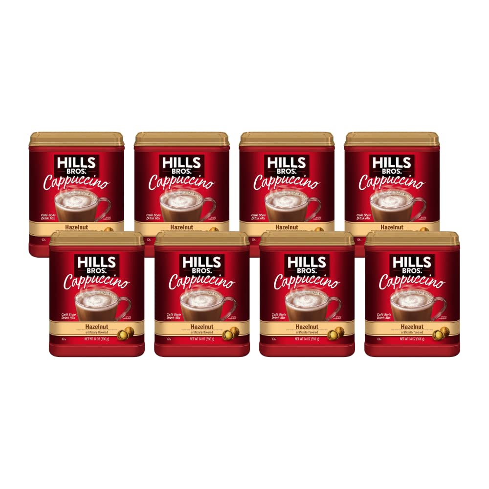 Hills Bros Hazelnut Flavor Coffee - Instant Cappuccino Delight