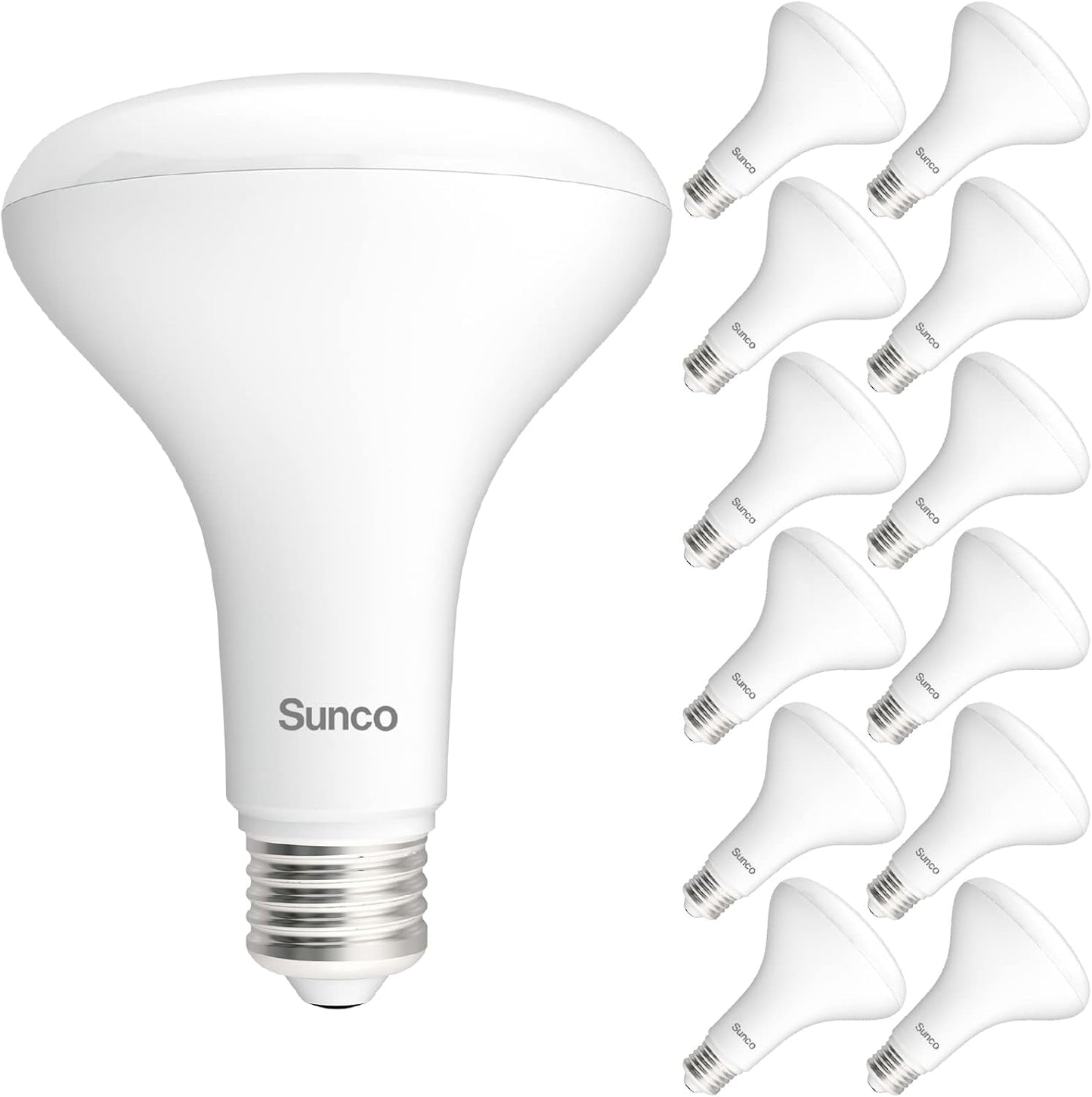BR30 LED Bulb 12 Pack for Indoor Flood Lighting by Sunco