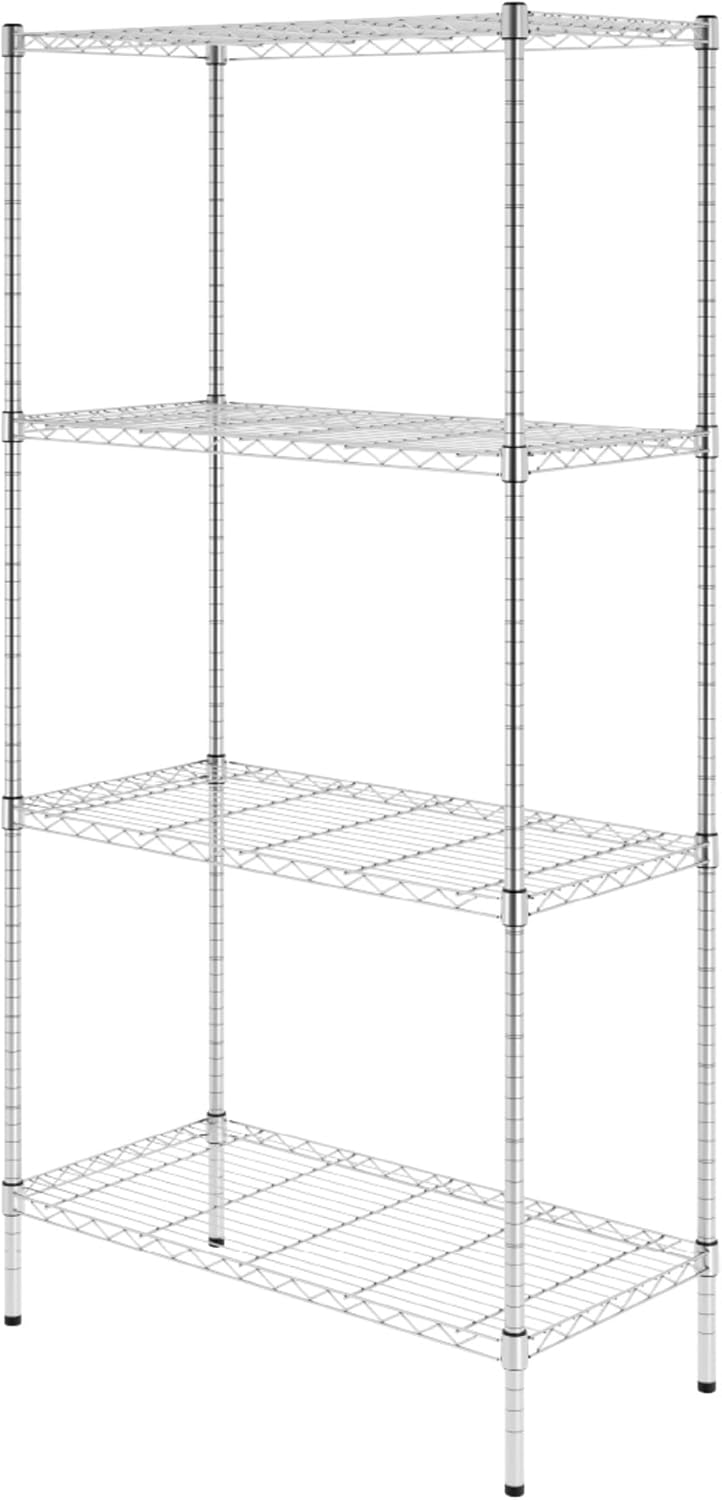 Heavy Duty Steel Wire Storage Shelves for Garage and Kitchen