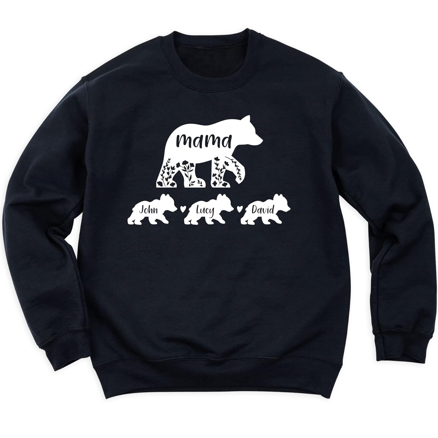 Personalized Mama Bear Hoodie: Handmade Mom Gift
