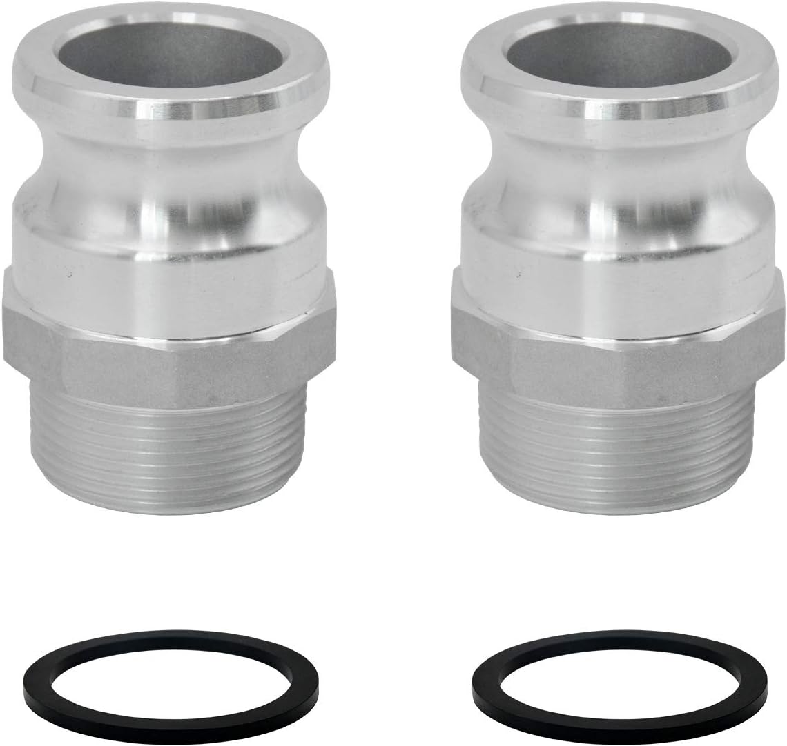SAFBY 2 PCS Aluminum Global Type F Cam and Groove Hose Fitting