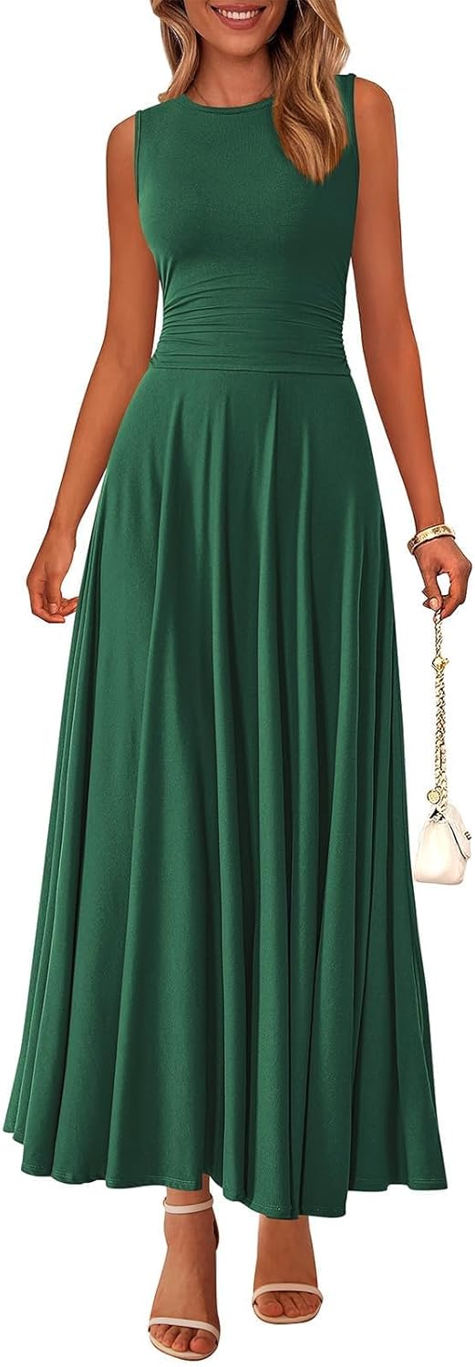 PRETTYGARDEN Womens Summer Dresses 2025 Casual Maxi Dress