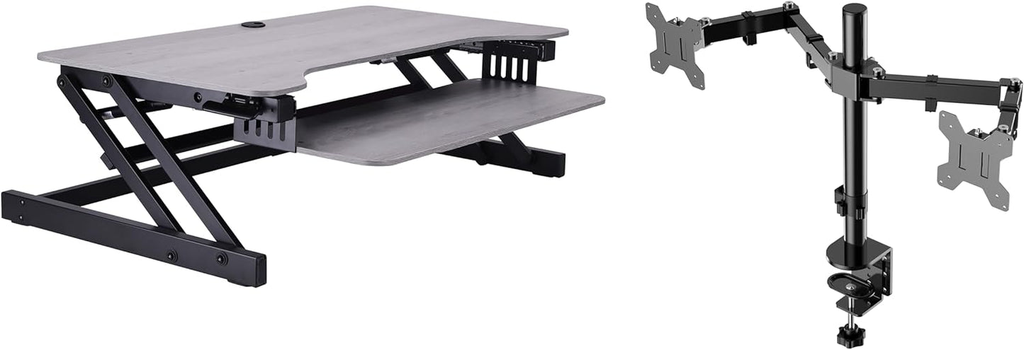 Rocelco 37.5 in Height Adjustable Standing Desk Converter Review