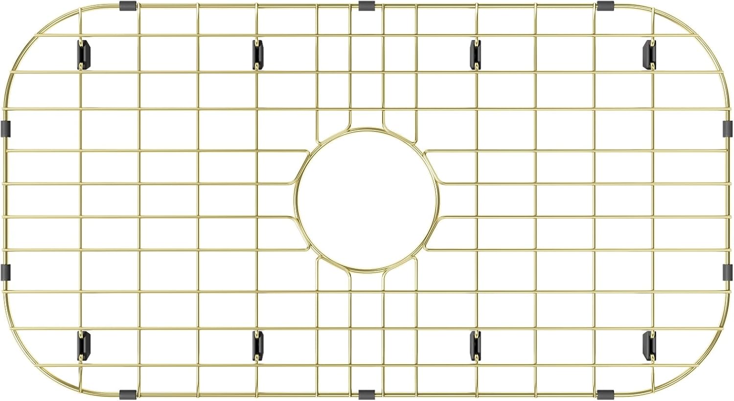 26in L x 14in W Gold Sink Protectors for Kitchen Sink Grate