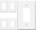 Decorator Wall Plate Over-Size 1-Gang 5.5 in x 3.5 in - Durable Glossy