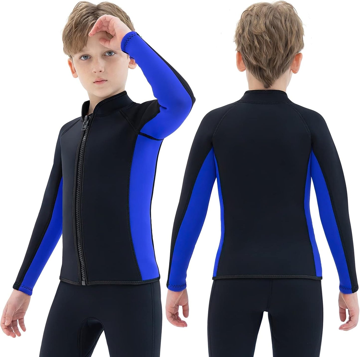 Kids Wetsuit Top Jacket for Boys Girls Youth Swimming Surfing
