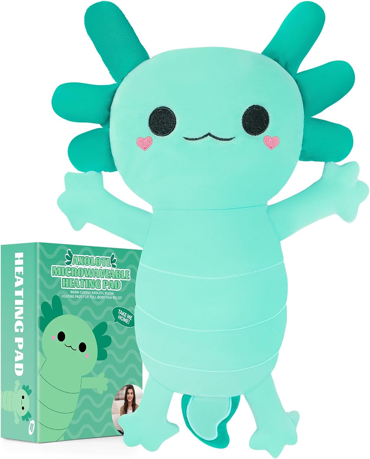 Moist Heat Pad for Period Pain Relief - Axolotl Design