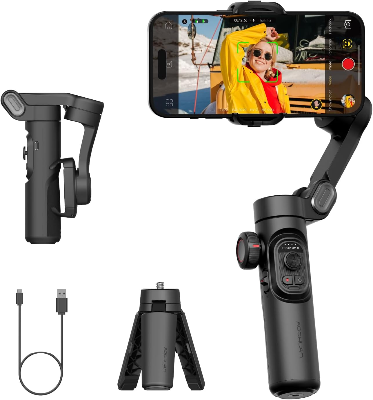 Smooth Video Capture: Foldable Smartphone Gimbal