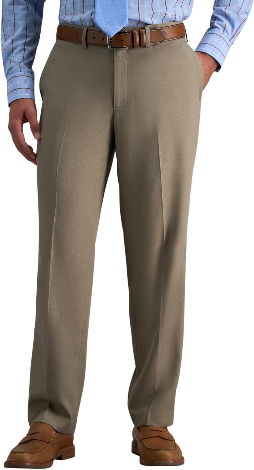 Haggar Mens Premium Comfort Dress Pant for Everyday Style